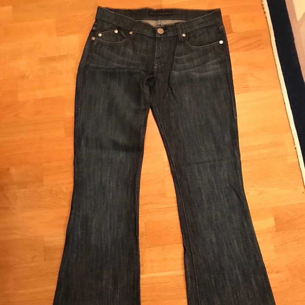 Rock and republic dark blue boot cut jeans